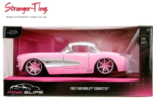 Corvette Jada 35161 1/24 rosa base 1957 rosa metálico - Imagen 1 de 1