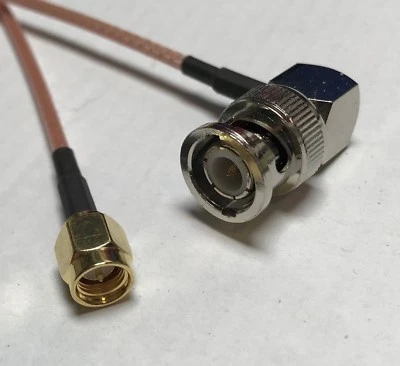 AMERICAN COAXIAL INDUSTRIES SMA Male to BNC Male Angle RG316 Coaxial Cable High Quality USA Pick Your Length