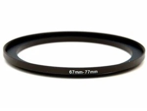 67-77mm Metal Step Up Ring Lens Adapter 67 male to 77 female thread - UK STOCK - Picture 1 of 4