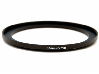67-77mm Metal Step Up Ring Lens Adapter 67 male to 77 female thread - UK STOCK - Image 1 of 4