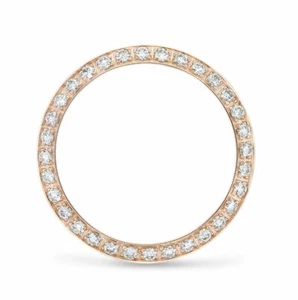 SET PERLINE .70CT LUNETTA DIAMANTE ORO ROSA 18K PER ROLEX DATEJUST, PRESIDENTE 26MM - Foto 1 di 6