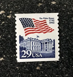 1992USA #2609 29c Flag Over White House Coil - Mint NH - Picture 1 of 1