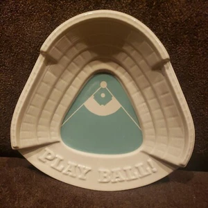 Baseball Play Ball Triangle Catch All Coin Keys Tray Dish Ashtray Fishs Eddy NYC - Picture 1 of 3