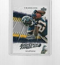 2004 UPPER DECK POWER UP FOOTBALL SHINING THROUGH LADAINIAN TOMLINSON #ST-26