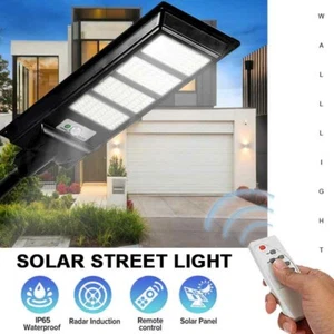 640W LED Solar Sensor Lights 2835SMD with Remote+Pole IP65 6500K Flood Light - Picture 1 of 12