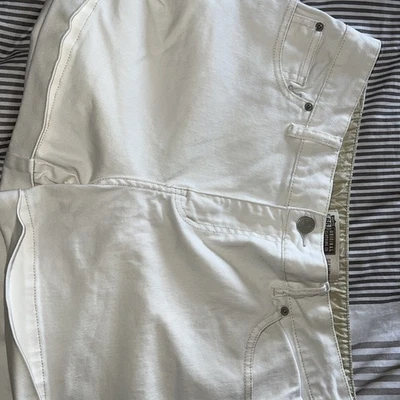 Route 66 Y2K Pantalones Cortos Mujer Talla 13/14 Blanco Cinturón tiro medio  Foto 1 de 4