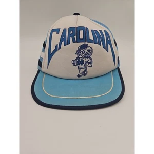 Vintage SELTEN North Carolina Tarheels UNC 3-Streifen Druckknopflasche Mütze Trucker Kappe Schaumstoff - Bild 1 von 22
