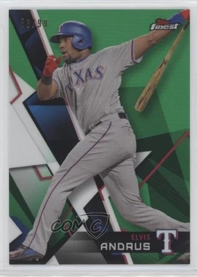 2018 Topps Finest Green Refractor /99 Elvis Andrus #13 - Image 1 of 2