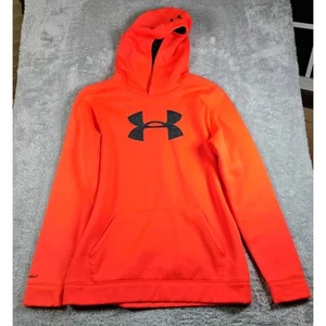 Boys Under Armour Hoodie Orange Size XLY - Picture 1 of 5