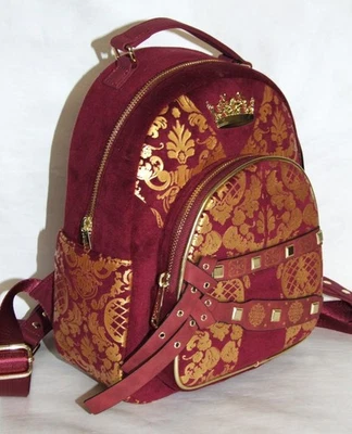 Mini Mochila LOUNGEFLY Granate/Dorado Terciopelo JUEGO DE TRONOS Joffrey Cosplay Nueva con Etiquetas Foto 1 de 2