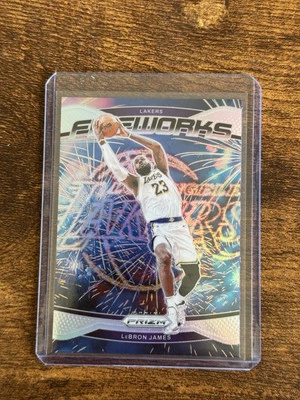 2024-25 Panini Prizm Fireworks Silver LeBron James Prizm - Image 1 of 2