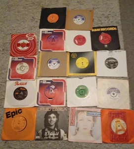 18  Promo  7" Vinyl Singles Records Joblot   -  ALL Pictured  - Imagen 1 de 12