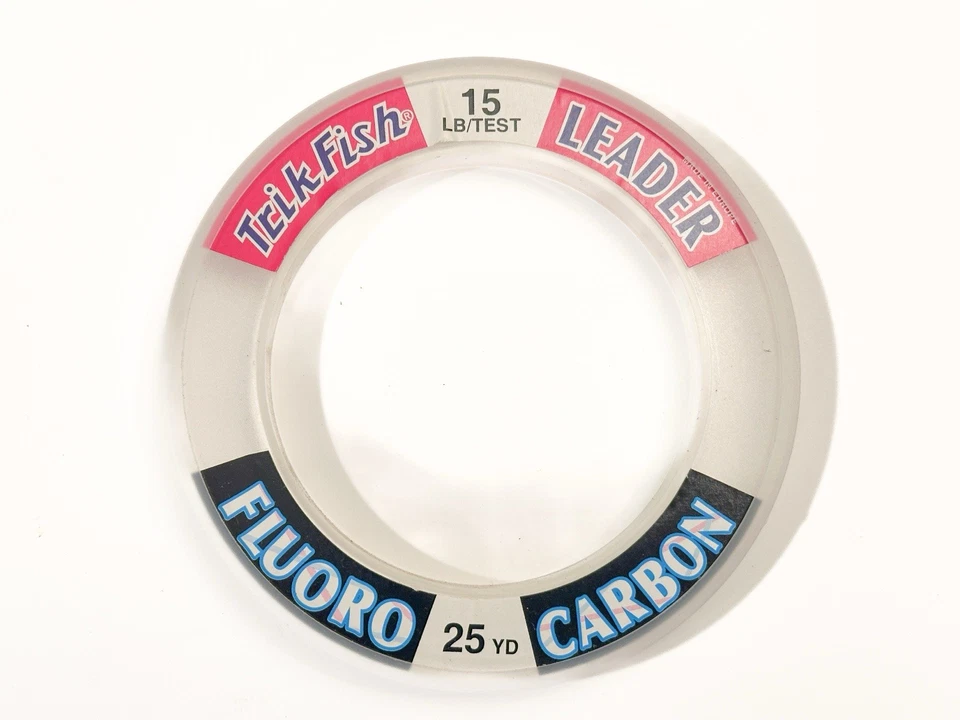 Línea de material líder de pesca de fluorocarbono Trik Fish 15 lb 25 yardas 15# Foto 1 de 1
