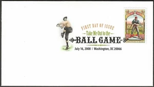 Take Me Out To The Ballgame USPS Stamp First Day Of Issue FDC Cachet Washington - Picture 1 of 4