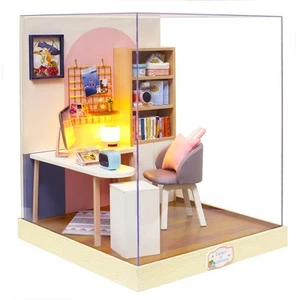 Dollhouse Miniature DIY House Kit Creative Room with Furniture for Romantic A... - Picture 1 of 8