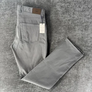 Peter Millar Ultimate Sateen Five-Pocket Pants Men’s 33x33 Gale Gray ME0B39 NWT - Picture 1 of 13
