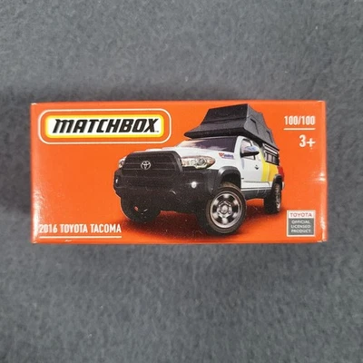Camión diecast Matchbox Power Grabs 2016 Toyota Tacoma 2022 blanco TRD 100/100 NUEVO Foto 1 de 4