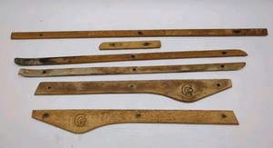 RARE 92-96 Ford F150 F250 F350 Bronco 97 F250 F350 REAL WOOD Dash Trim Set - Picture 1 of 17