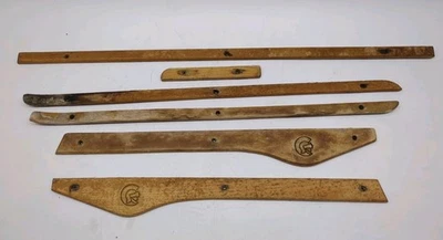 RARO 92-96 Ford F150 F250 F350 Bronco 97 F250 F350 MADERA REAL Juego de molduras de tablero Foto 1 de 4