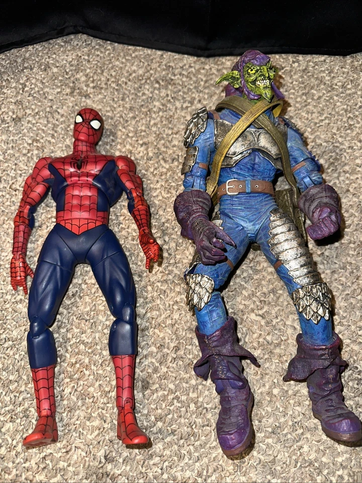 ToyBiz 漫威蜘蛛侠和绿妖精 12 英寸 2005 年可动人偶 — 第 1/4 张图片