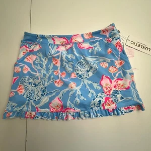 NWT LILLY PULITZER SIZE X-LARGE (12-14) MINI ANIKA SKORT *BAHAMIAN RHAPSODY* - Picture 1 of 14