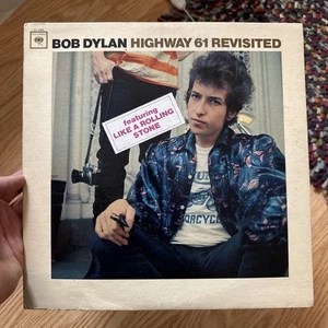 COVER ONLY Bob Dylan Highway 61 Revisited w RARE HYPE Sticker MONO LP *no Record - Picture 1 of 6