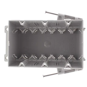 Pass & Seymour Slater Gray 3-Gang Construction Switch & Outlet Box S3-54-RAC - Foto 1 di 5