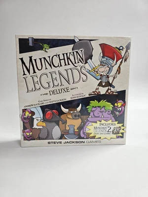Munchkin Legends Deluxe Board Game Complete Includes Expansion Faun And Games  - Image 1 of 3