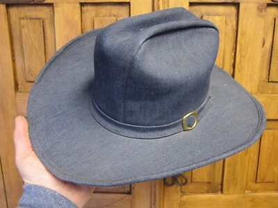 Sombrero vaquero occidental vaquero vintage años 70 talla 7 1/4 Foto 1 de 4