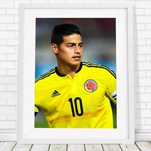 JAMES RODRIGUEZ Columbia Soccer Poster Picture Print Size A5 to A0 FREE DELIVERY - Bild 1 von 14