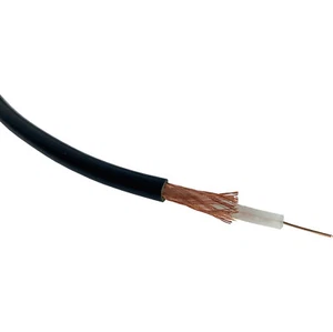 Aura 100Mtr Black Coax Cable CCTV TV RG59 LSZH Eca 75Ohm Outer Dia 6.15mm - Picture 1 of 1
