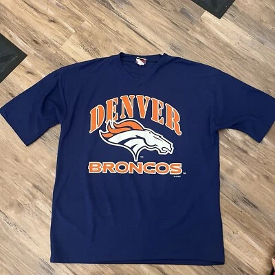 Camisa Jersey Hombre Vintage Años 90 Denver Broncos Terrell Davis Manga 1/2 Talla XL Foto 1 de 4