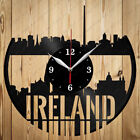 Vinyl Clock Ireland Skyline Vinyl Record Clock Handmade Original Gift 6408