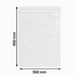 LDPE Schnellverschlussbeutel 350x450 mm – transparent - Bild 1 von 1