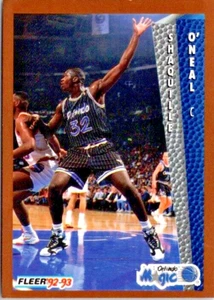Shaquille O'Neal Rookie Card (RC) 92-93 Fleer Orlando Magic GEM MINT Looks Great - Picture 1 of 2