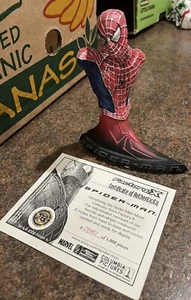 Toby McGuire Spider-Man: Movie Mini Bust 2002 Factory X 2881/3000 Pieces Marvel - Picture 1 of 4