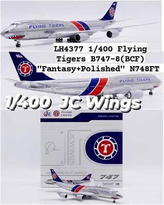 Avião modelo JC Wings LH4377 Flying Tigers Boeing 747-8F N748FT fundido 1/400 - Imagem 1 de 4