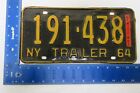 1964 64 1965 65 NEW YORK NY LICENSE PLATE TAG  #191-438 TRAILER TRL