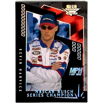 2002 High Gear MPH #M66 Kevin Harvick Bush Series Champ #003/100 SSP - Image 1 of 2