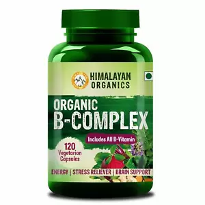 Himalayan Organics Plant Based B-Complex Supplement with All B-Vitamins - Picture 1 of 8