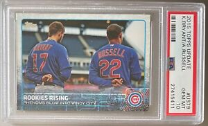2015 Topps Update Kris Bryant Addison Russell Rookie #US79 PSA 10
