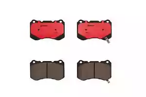 Juego de pastillas de freno delanteras Brembo de cerámica ranuradas para Acura TL Base Type-S 2004-2008 - Imagen 1 de 3
