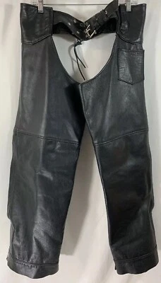 Interstate Leather Chaps Medium Waist 32-37" Inseam 27.5" (+ or - 1")  A - Image 1 of 3