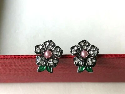 Juicy couture pave flower stud earrings - Image 1 of 4