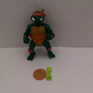 Vintage TMNT 1990 Michelangelo Mike Teenage Mutant Ninja Turtles guscio di conservazione - Foto 1 di 9