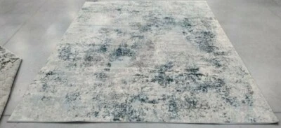 Alfombra manchada marfil/azul 8' x 10', precio reducido 1172702896 TUL209A-8 Foto 1 de 4