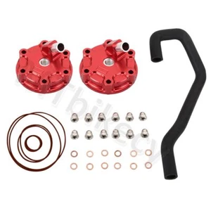 Red Engine Top End Cap Cylinder Head Cover Set For Honda NSR250 MC21 NSR250 MC28 - Picture 1 of 1