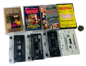 Cassette Tape Blackpool Tower and xmas Bundle x4 Music Vintage ra - Picture 1 of 4