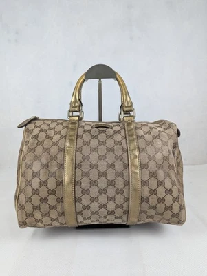 Gucci Joy Boston Gg Handbag Beige Medium Made in Italy. - Image 1 of 4