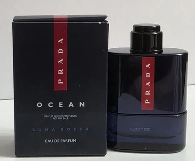 Mini spray Prada Luna Rossa Ocean EDP 0,30 oz/9 ml - tamaño de viaje Foto 1 de 4